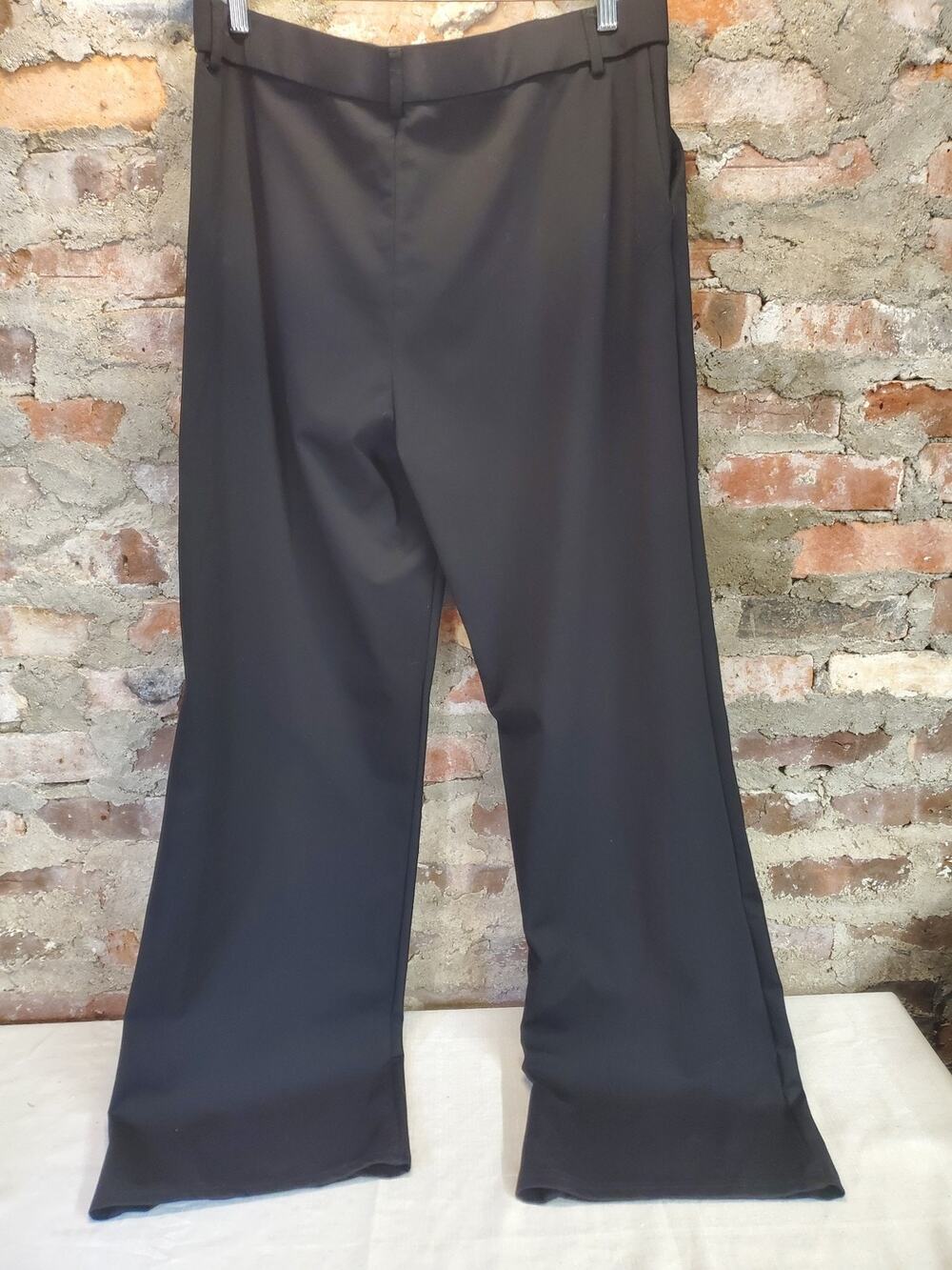 Womens Black Wide Leg Flare Pants 16xTall Dress Business Casual Trousers